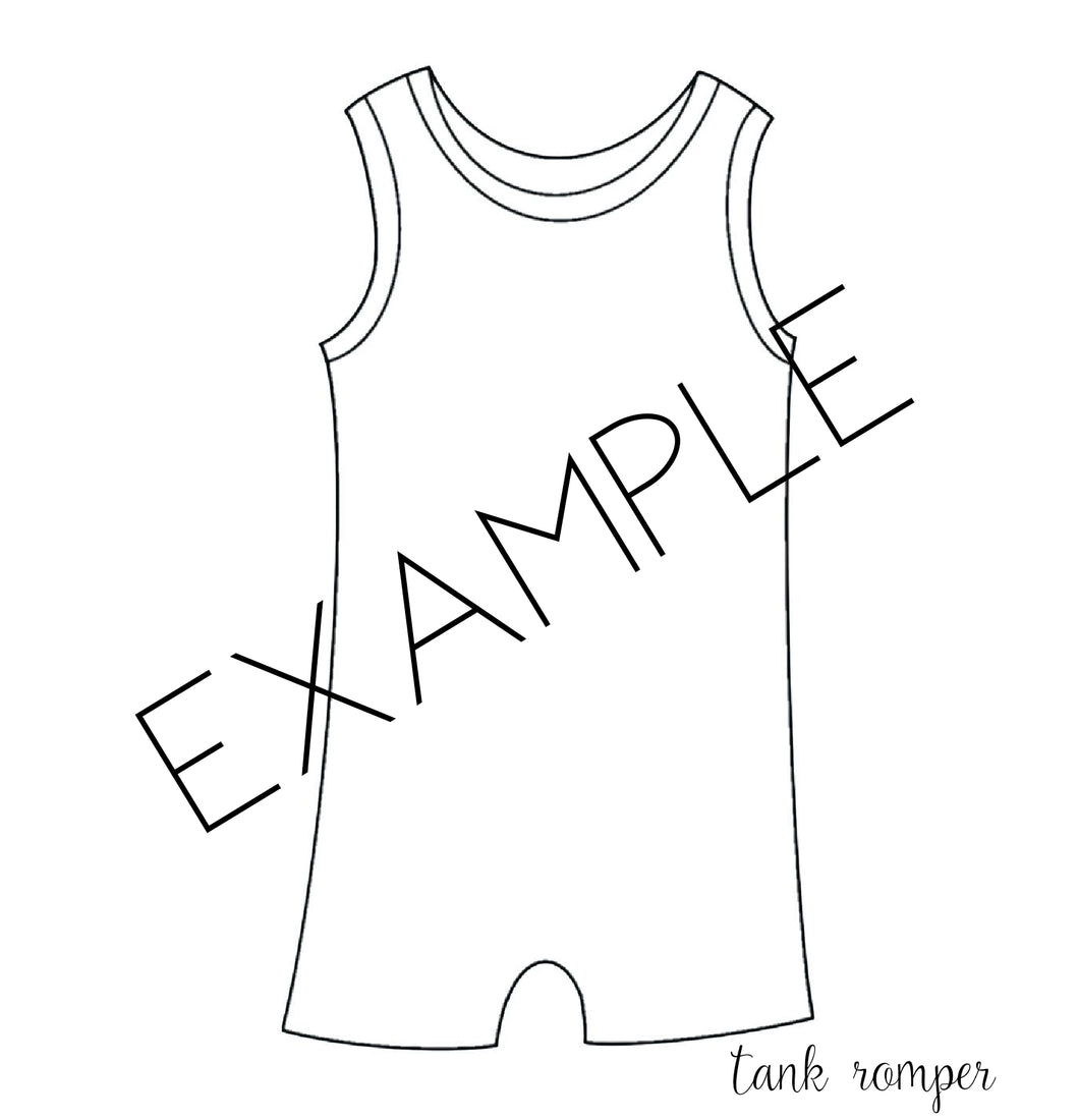 TANK ROMPER- under the sea drop