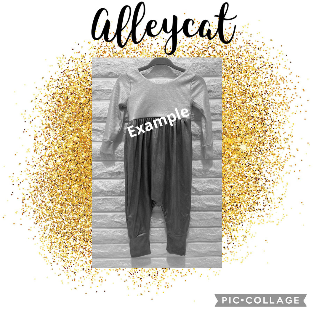 Mystery Alley Cat Romper