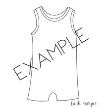 Load image into Gallery viewer, Tank Rompers - Solids
