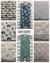 Load image into Gallery viewer, TANK ROMPER- under the sea drop
