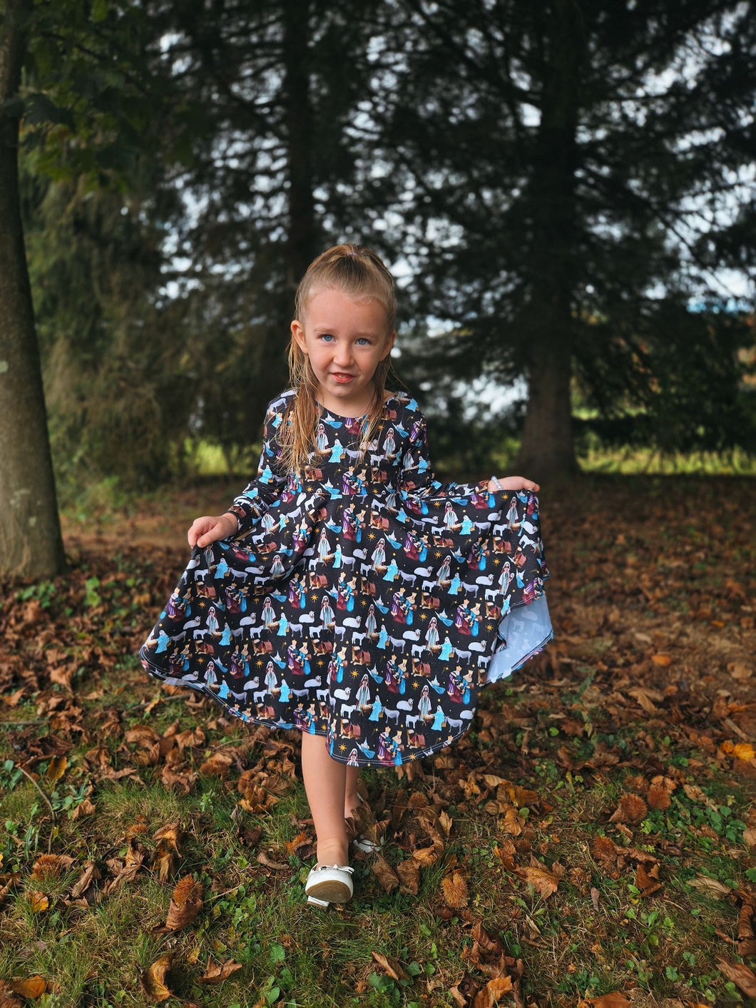 Twirl Dress: Christmas drop